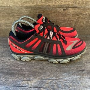 Brooks Red and Black Athletic Shoes